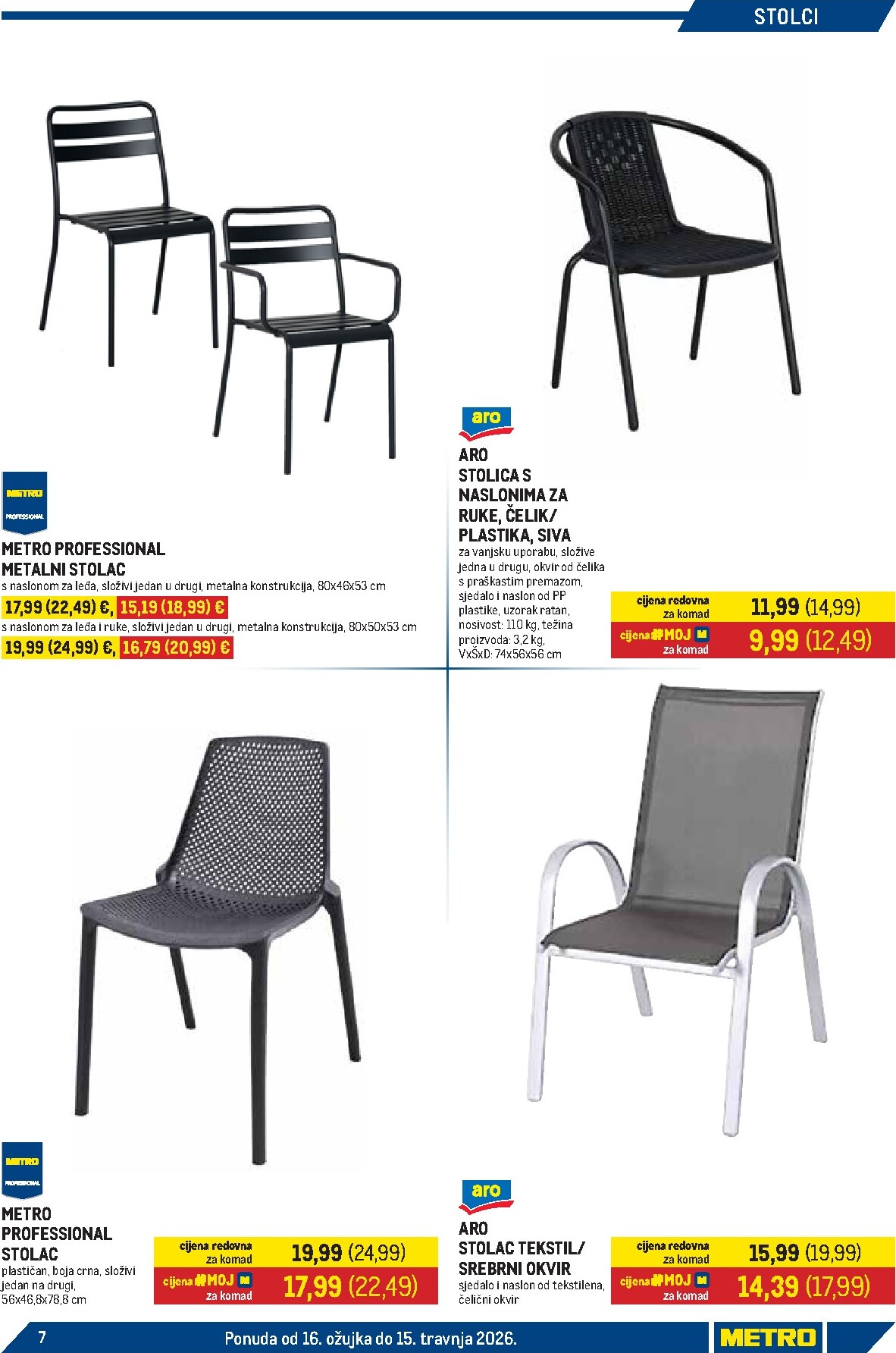 metro - Prelistajte katalog Metro - Sve za terasu, vrijedi od 16.03.2026 do 15.04.2026 - page: 7
