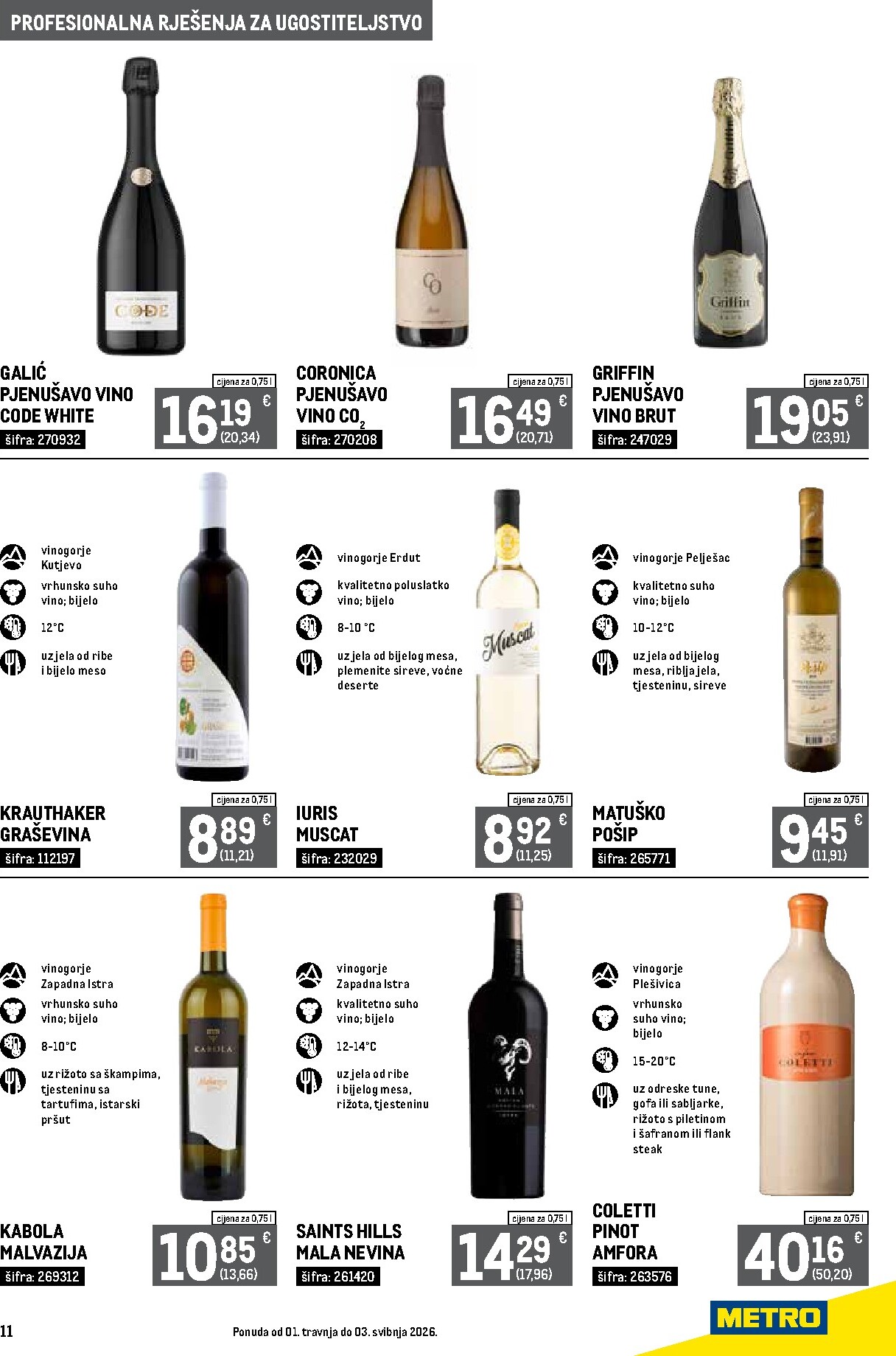 metro - Prelistajte katalog Metro - Profesionalna rješenja za ugostiteljstvo, vrijedi od 01.04.2026 do 03.05.2026 - page: 11