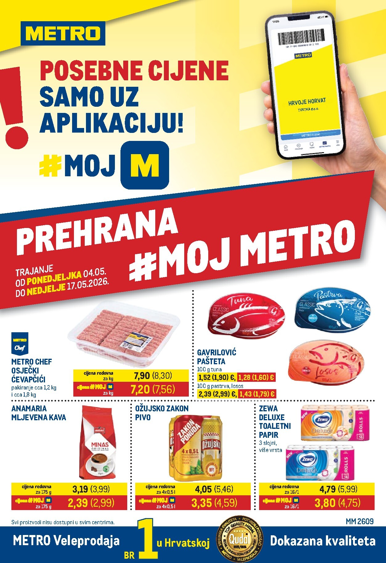 metro - Metro - Prehrana i neprehrana letak za sljedeći tjedan od ponedjeljka 04.05.2026 do nedjelje 17.05.2026