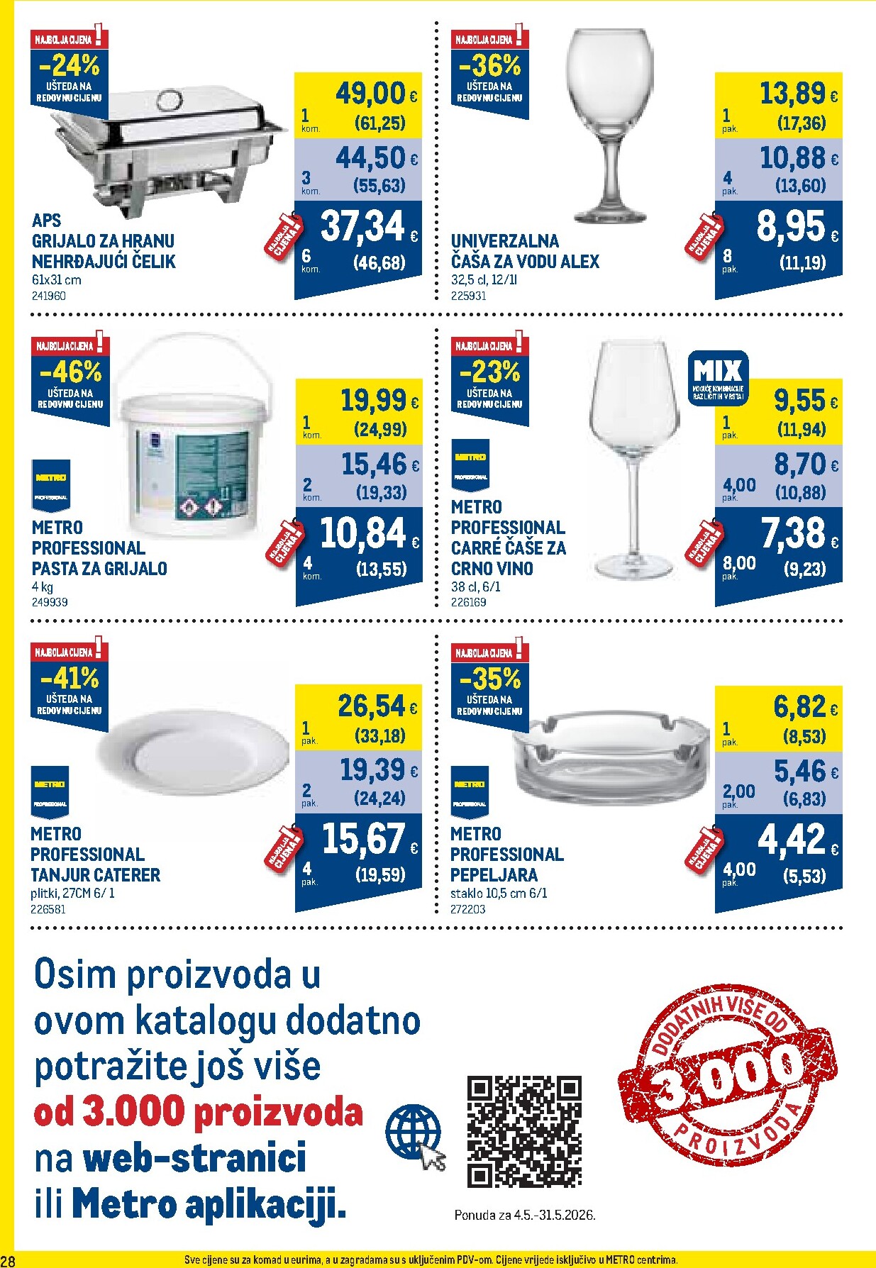 metro - Metro - Profi cijena letak za sljedeći tjedan od ponedjeljka 04.05.2026 do nedjelje 31.05.2026 - page: 28