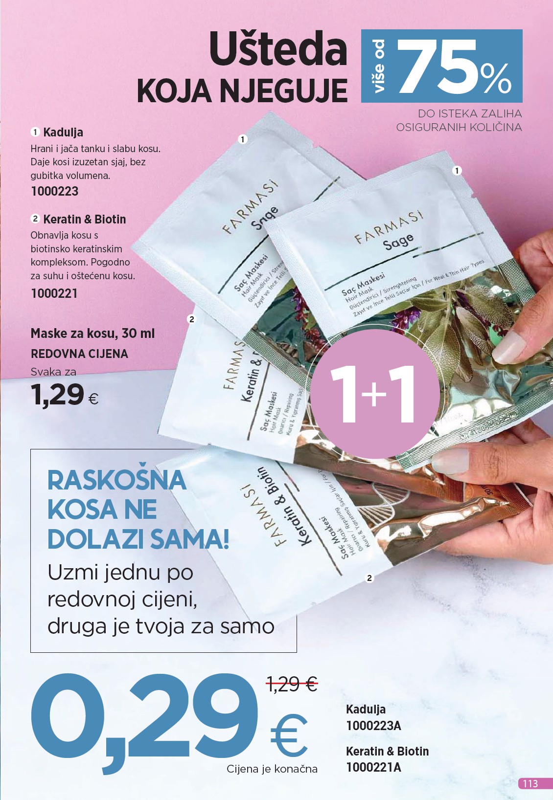 farmasi - Prelistajte katalog Farmasi, vrijedi od 01.09. do 30.09. - page: 113