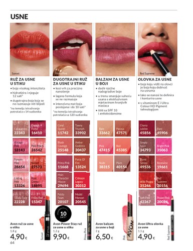 avon - Prelistajte katalog Avon, vrijedi od 01.08. do 31.08. - page: 64