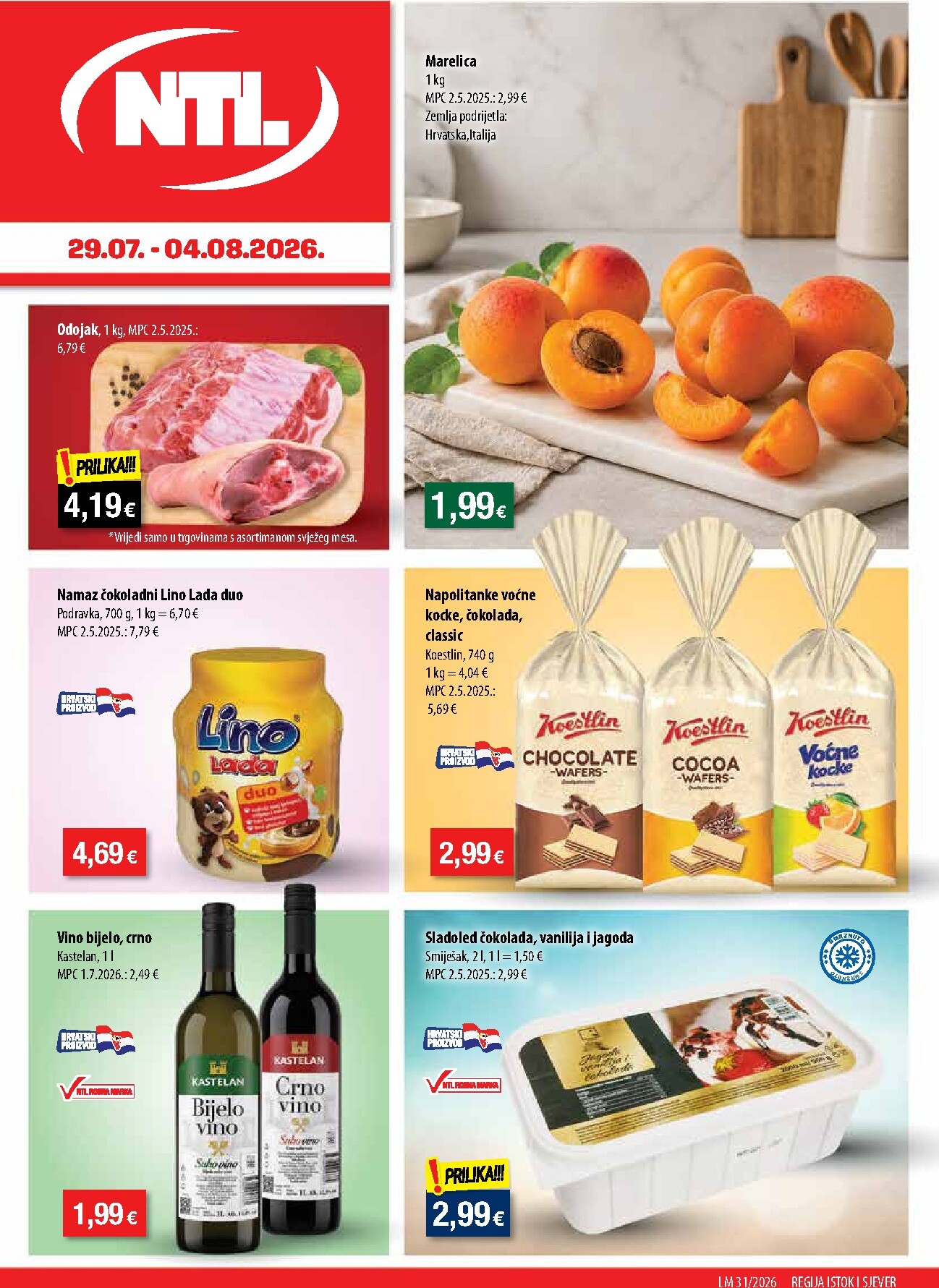 ntl - Aktualni katalog NTL - Sjever i Istok od srijede, 29.07.2026 do utorka, 04.08.2026 - page: 1