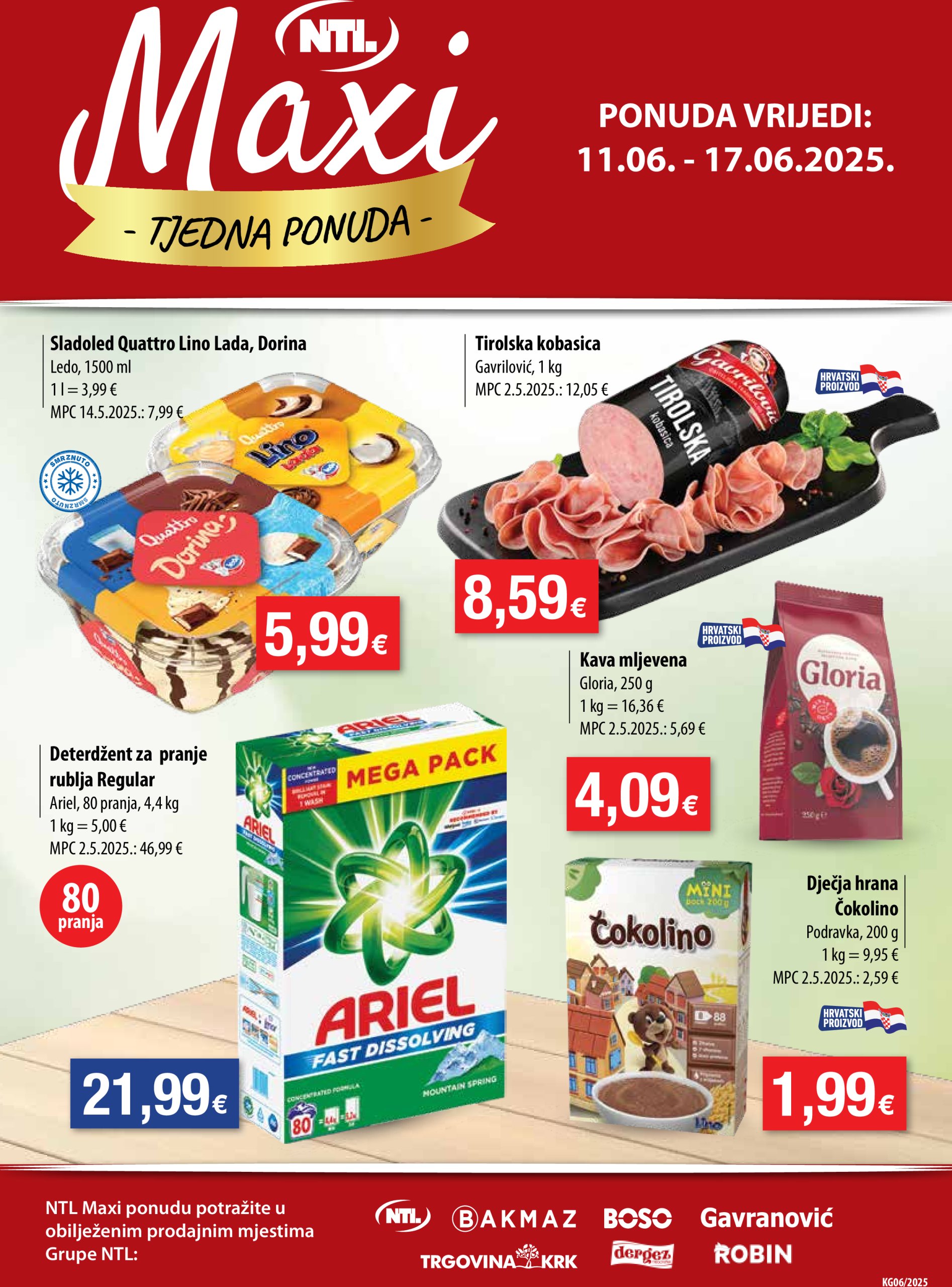 ntl - Prelistajte katalog NTL - Maxi tjedna ponuda, vrijedi od 11.06. do 17.06.