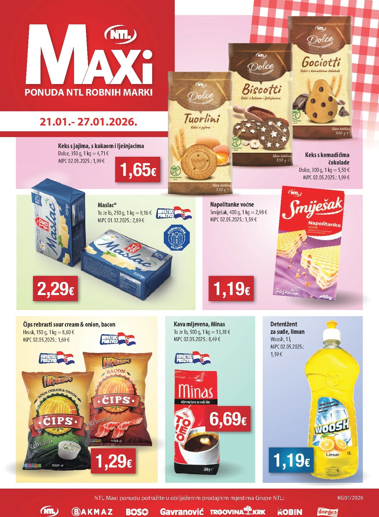 ntl - Prelistajte katalog NTL - Maxi tjedna ponuda, vrijedi od 21.01. do 27.01.