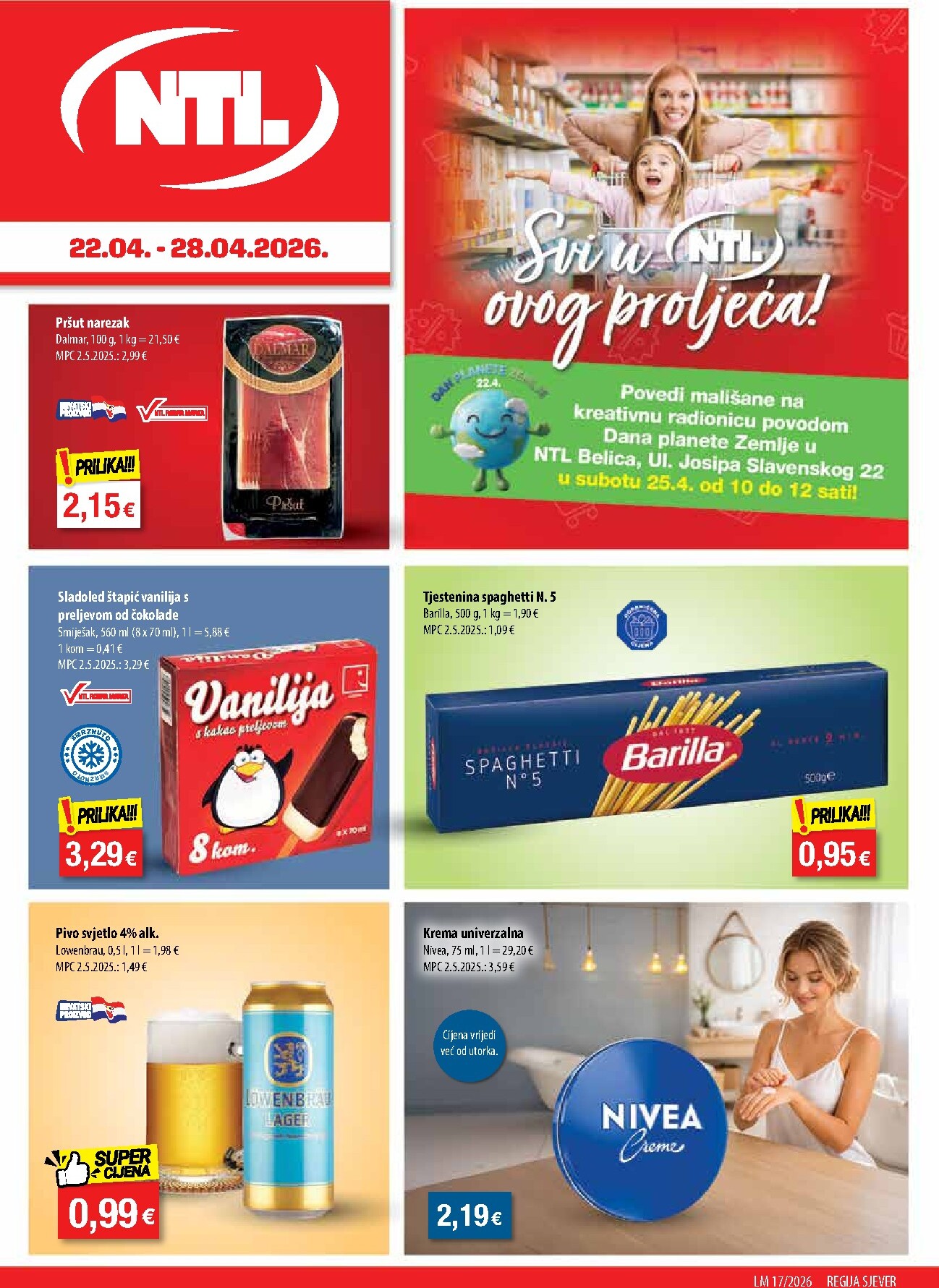 ntl - Aktualni NTL - Sjever katalog vrijedi od srijede 22.04.2026 do utorka 28.04.2026