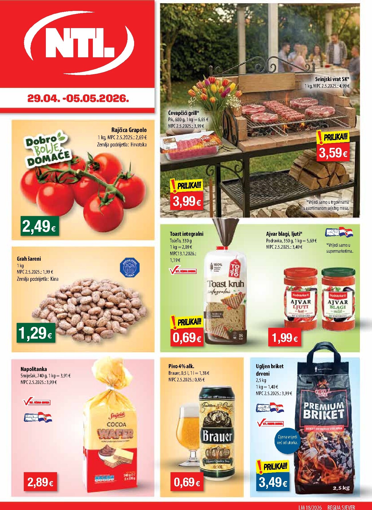 ntl - Aktualni NTL - Sjever katalog vrijedi od srijede 29.04.2026 do utorka 05.05.2026