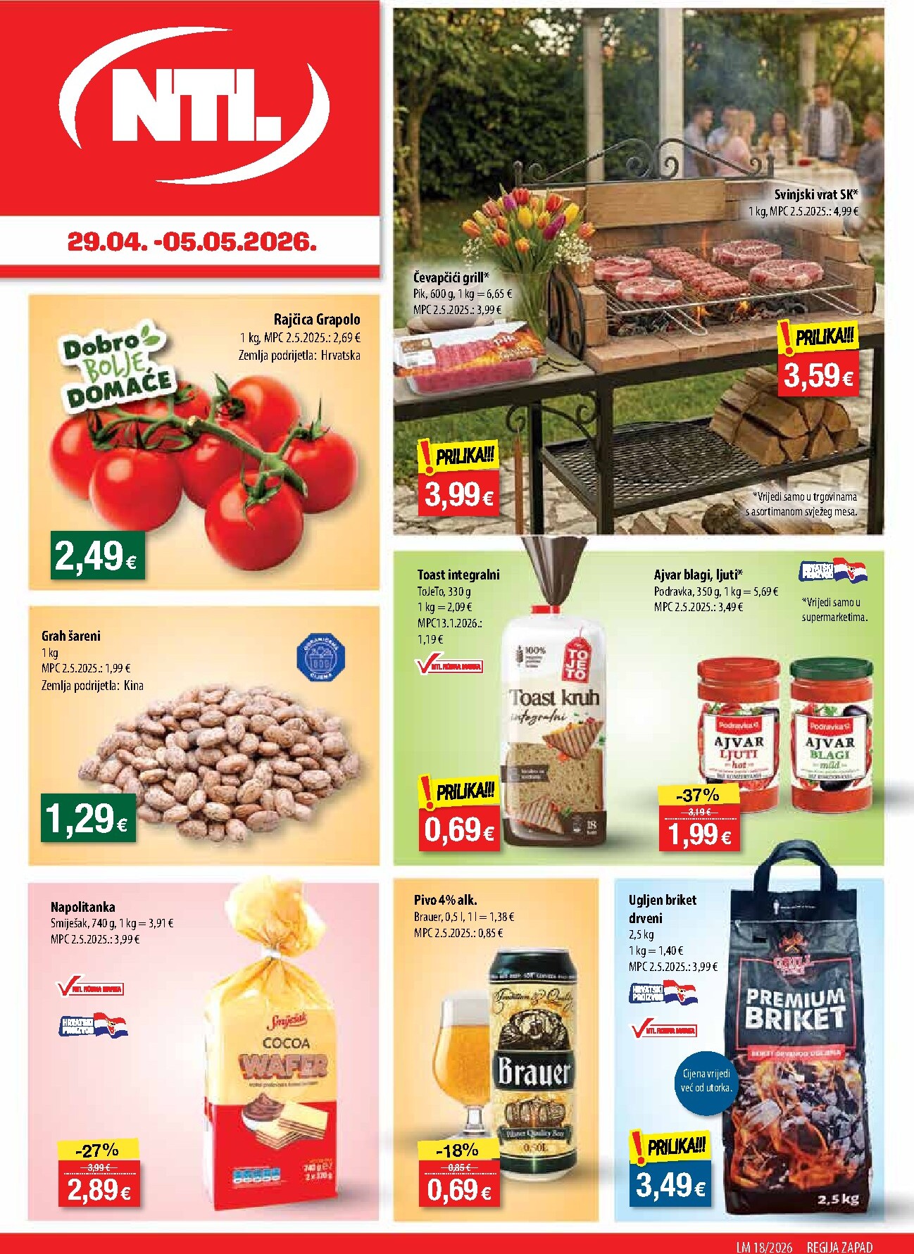 ntl - Aktualni NTL - Zapad katalog vrijedi od srijede 29.04.2026 do utorka 05.05.2026