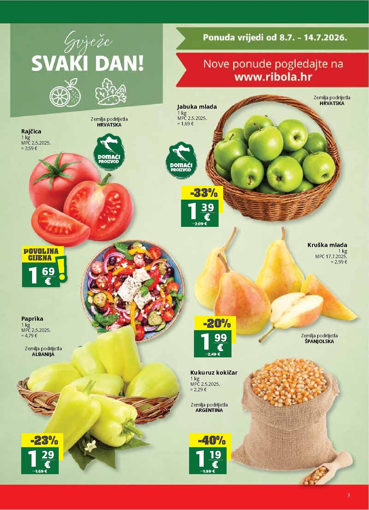 ribola - Novi Ribola katalog od srijede, 08.07.2026 do utorka, 21.07.2026 - page: 3