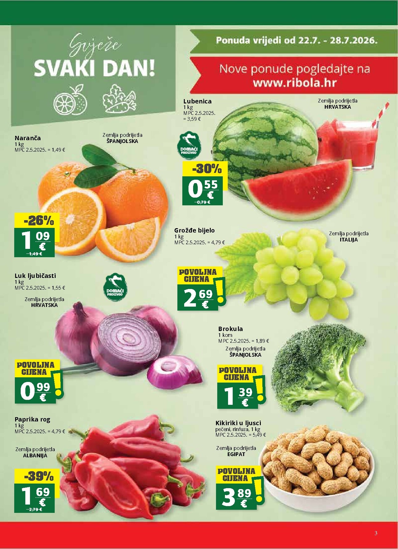 ribola - Novi Ribola katalog od srijede, 22.07.2026 do utorka, 04.08.2026 - page: 3