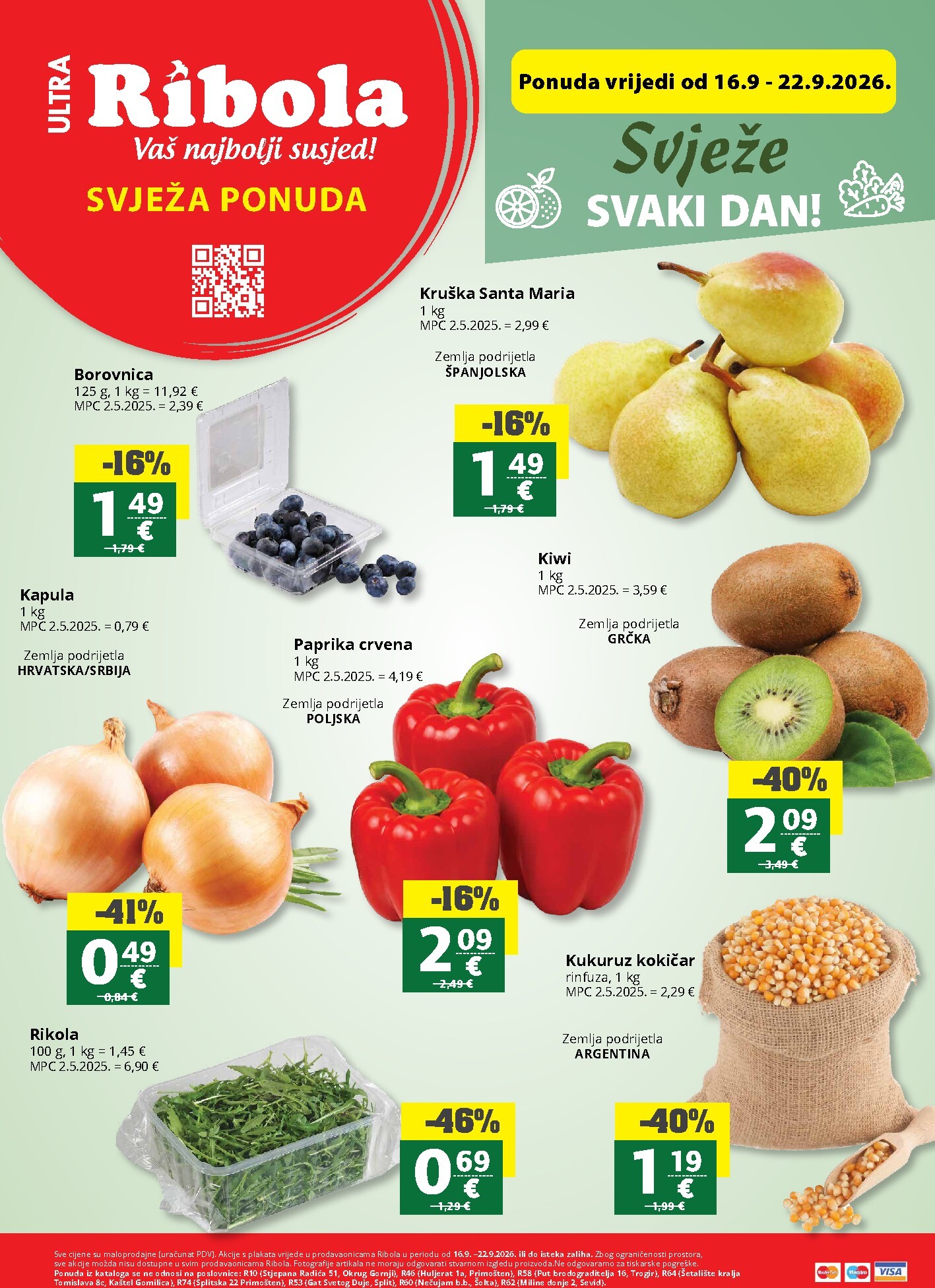 ribola - Aktualni katalog Ribola - Super Ponuda od srijede, 16.09.2026 do utorka, 22.09.2026 - page: 1