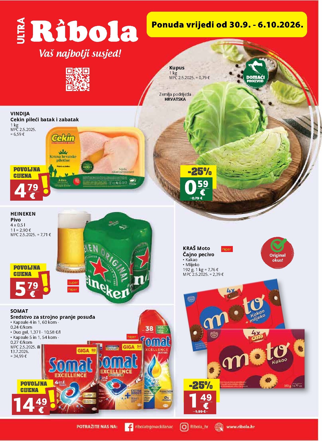 ribola - Novi Ribola katalog od srijede, 30.09.2026 do utorka, 06.10.2026 - page: 1