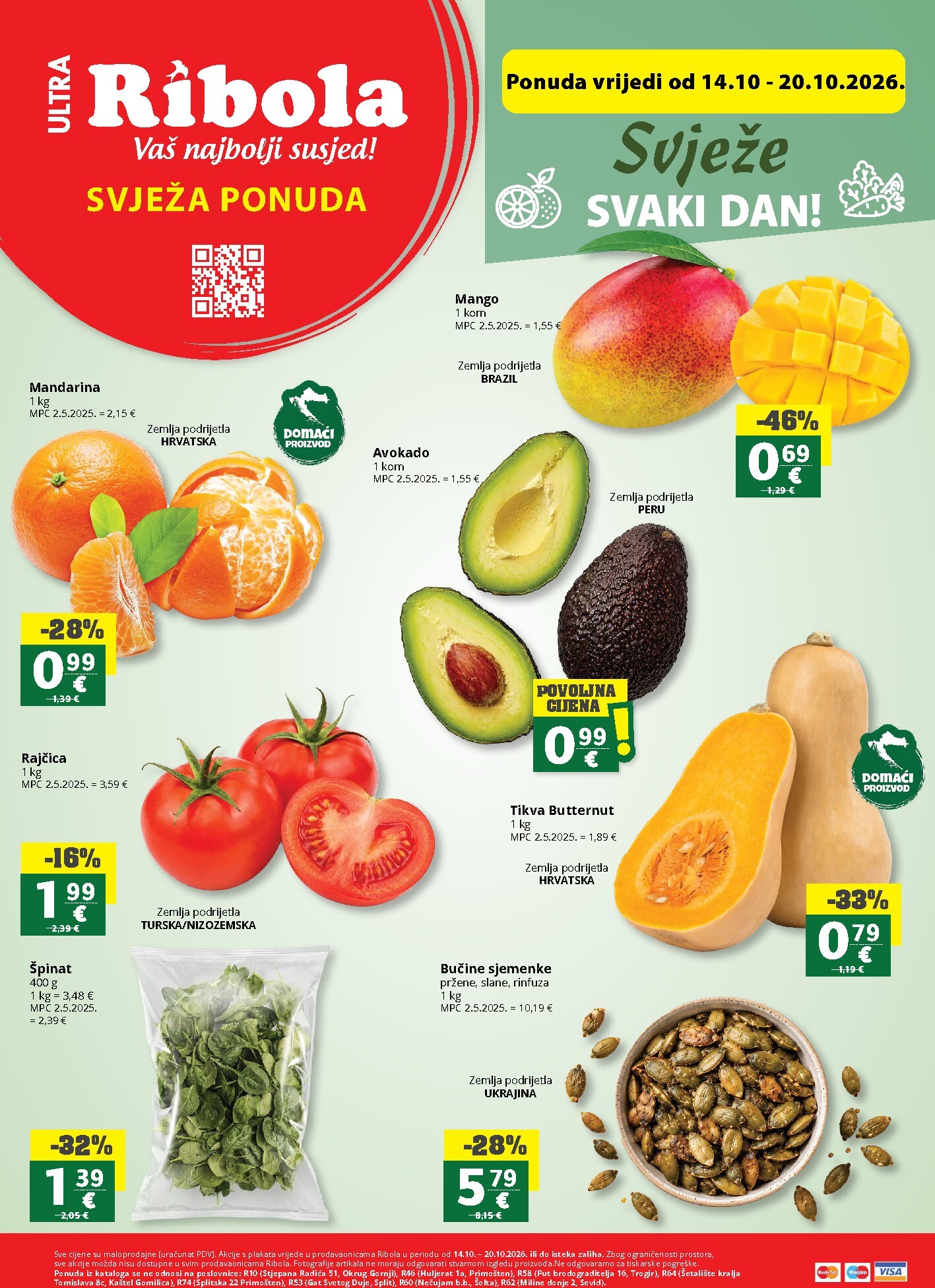 ribola - Aktualni katalog Ribola - Super ponuda od srijede, 14.10.2026 do utorka, 20.10.2026 - page: 1