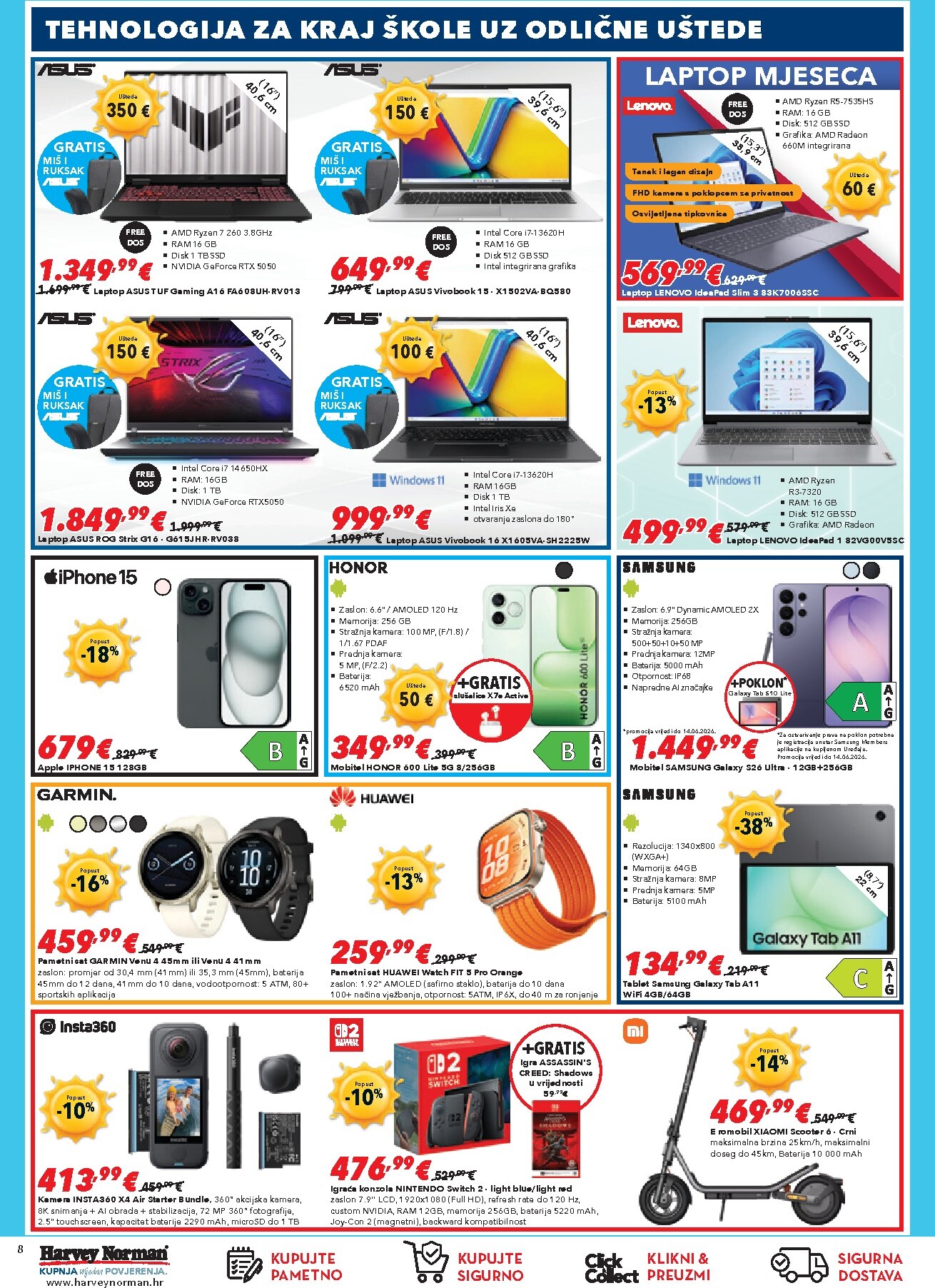 harvey-norman - Aktualni katalog Harvey Norman od utorka, 02.06.2026 do srijede, 17.06.2026 - page: 8