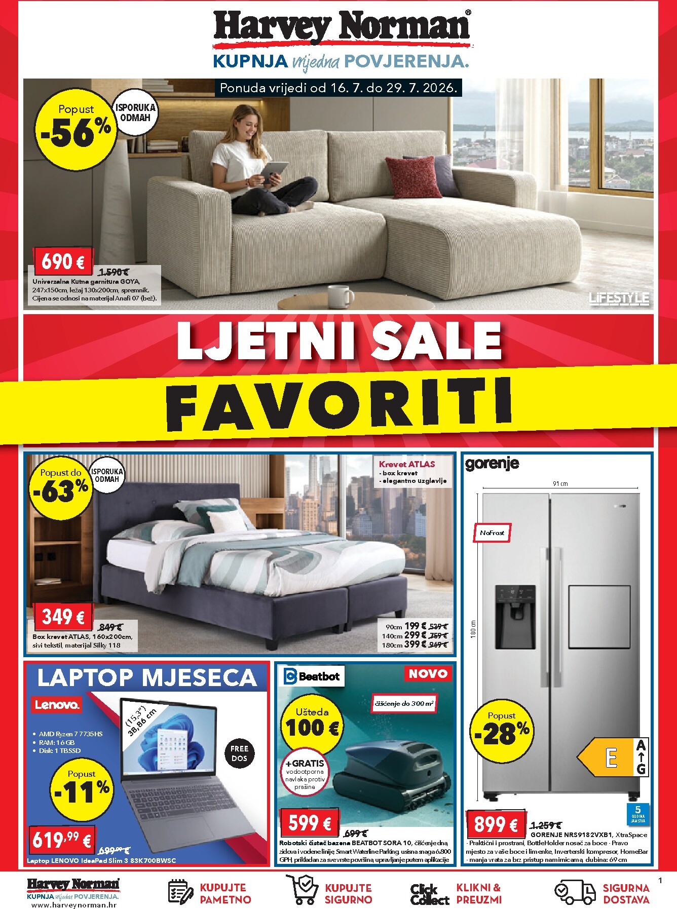 harvey-norman - Aktualni katalog Harvey Norman od četvrtka, 16.07.2026 do srijede, 29.07.2026