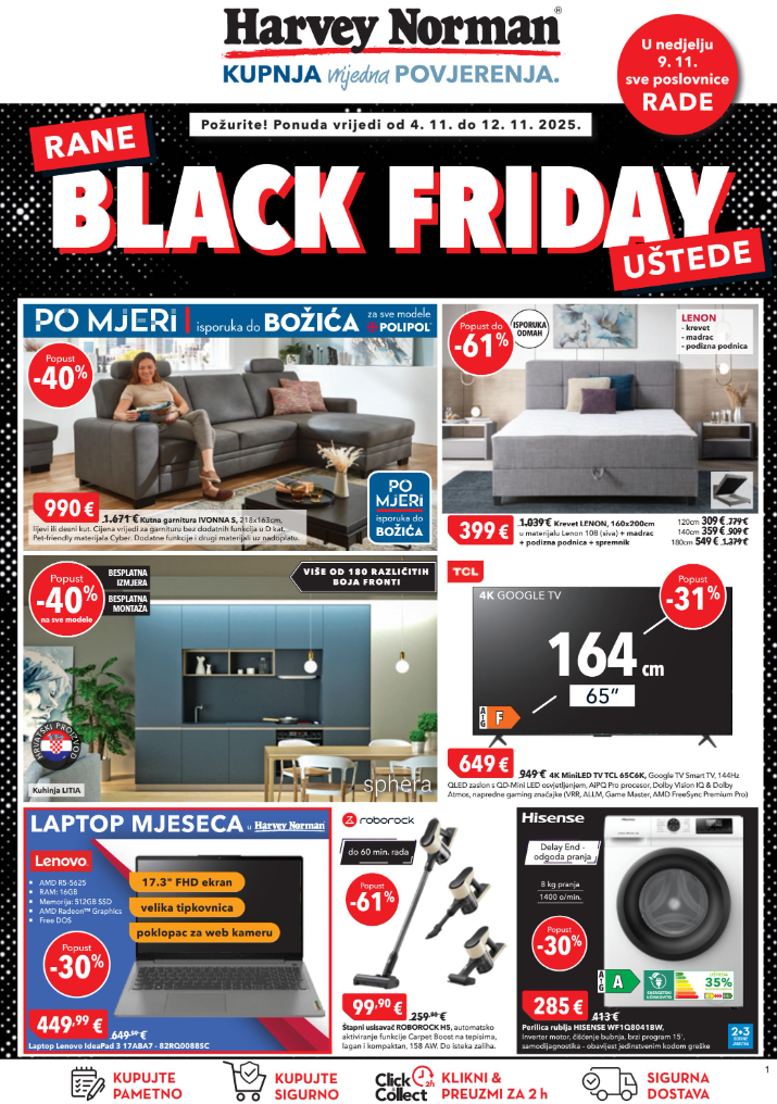 harvey-norman - Prelistajte katalog Harvey Norman - Black Friday, vrijedi od 04.11. do 12.11.