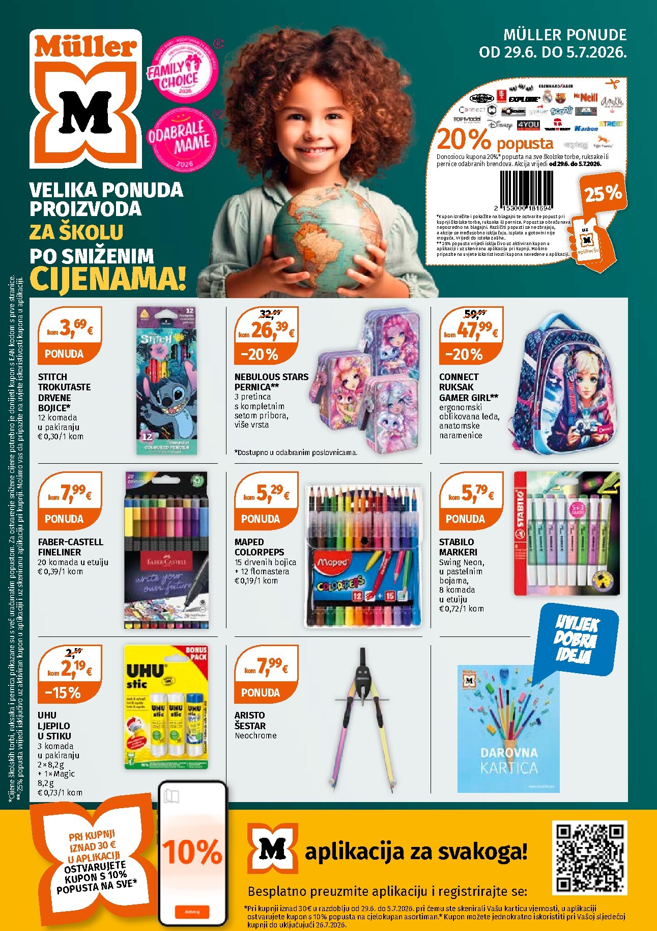 muller - Novi Müller - Ponuda odjela papirnice katalog od ponedjeljka, 29.06.2026 do nedjelje, 05.07.2026
