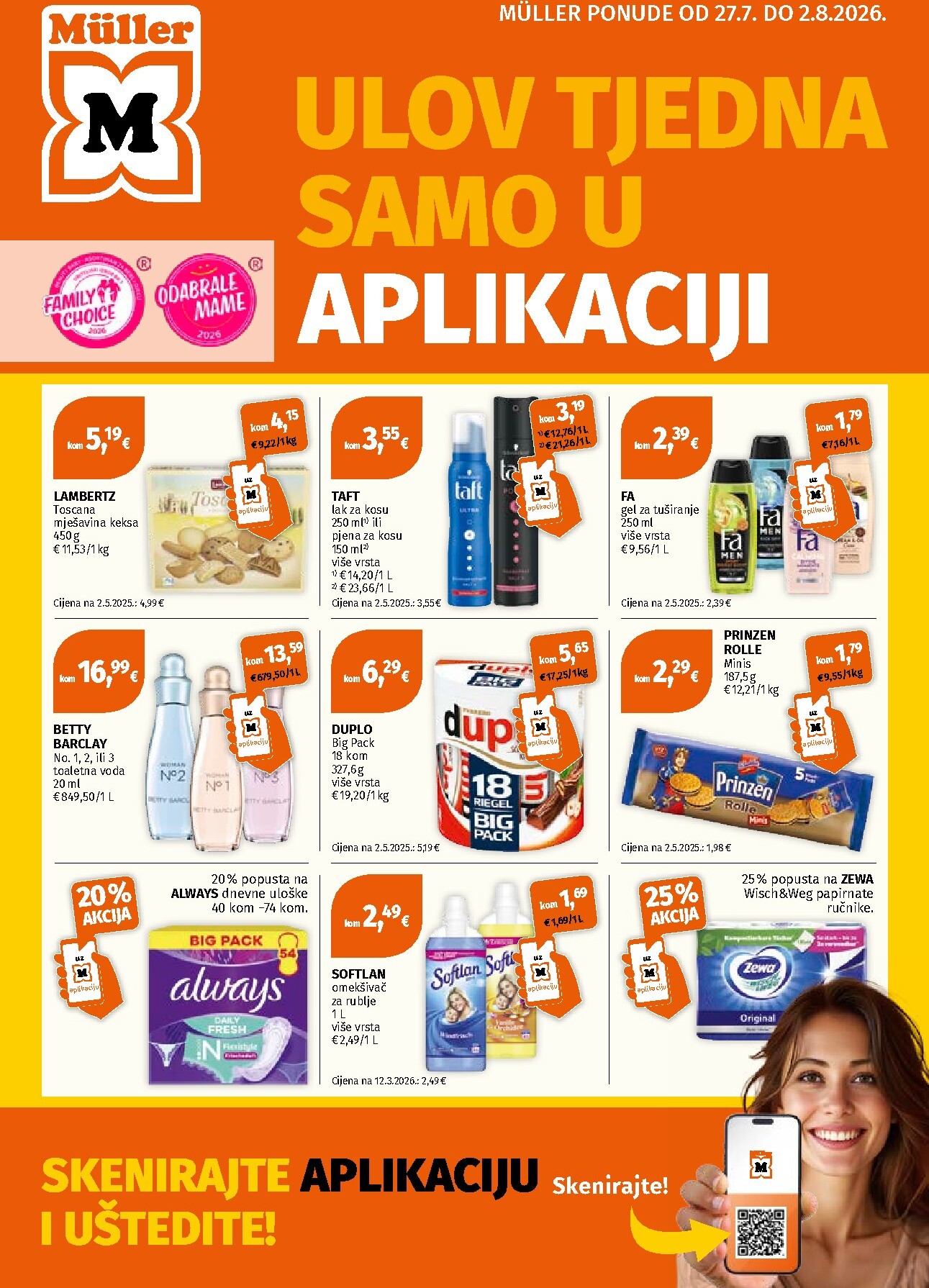 muller - Novi Müller katalog od ponedjeljka, 27.07.2026 do nedjelje, 02.08.2026