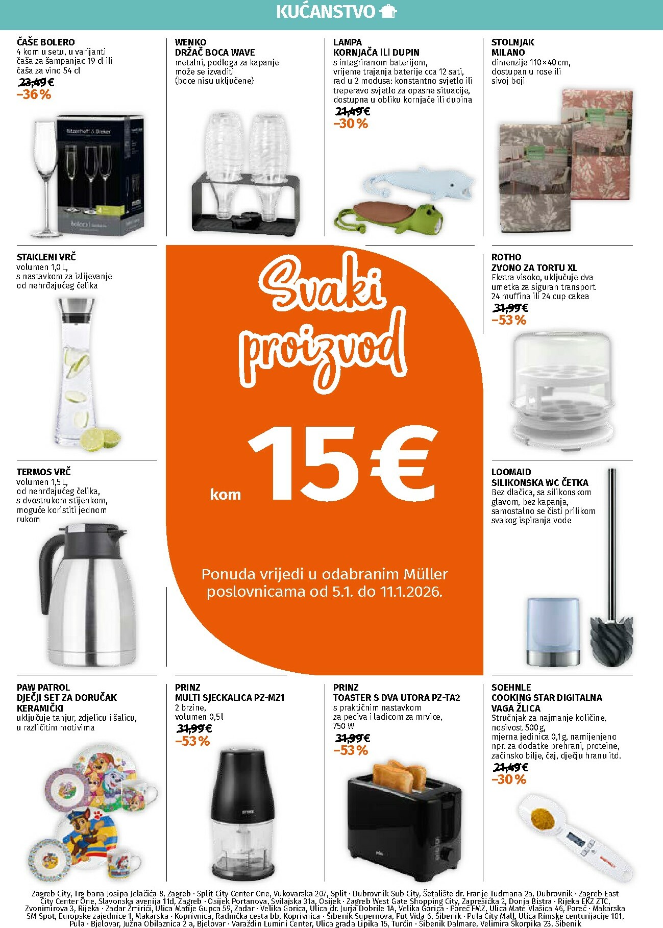 muller - Prelistajte katalog Müller - Ponuda odjela kućanstva, vrijedi od 05.01. do 11.11.
