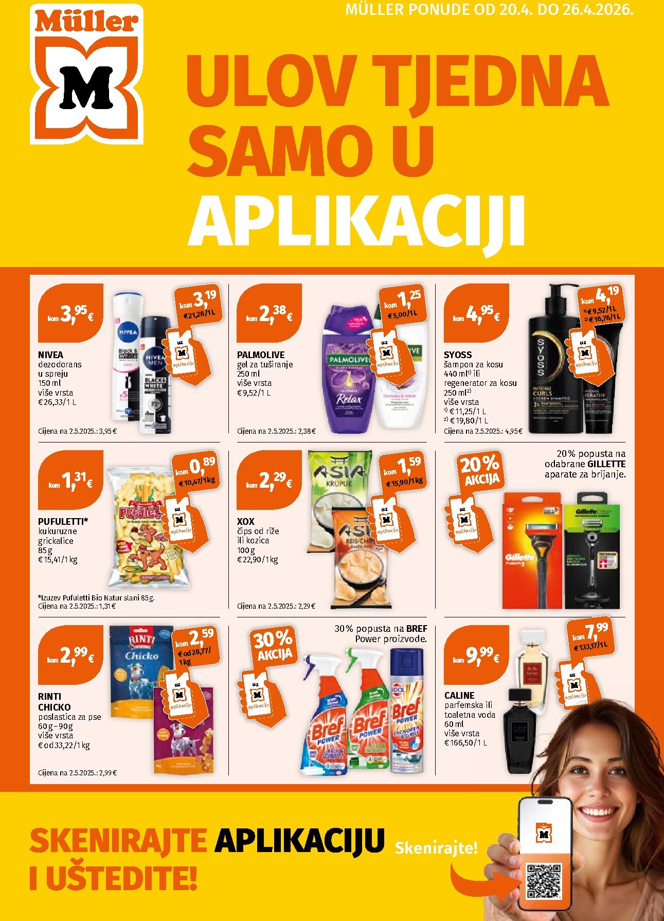 muller - Müller - Ponuda u aplikaciji letak za sljedeći tjedan od ponedjeljka 20.04.2026 do nedjelje 26.04.2026