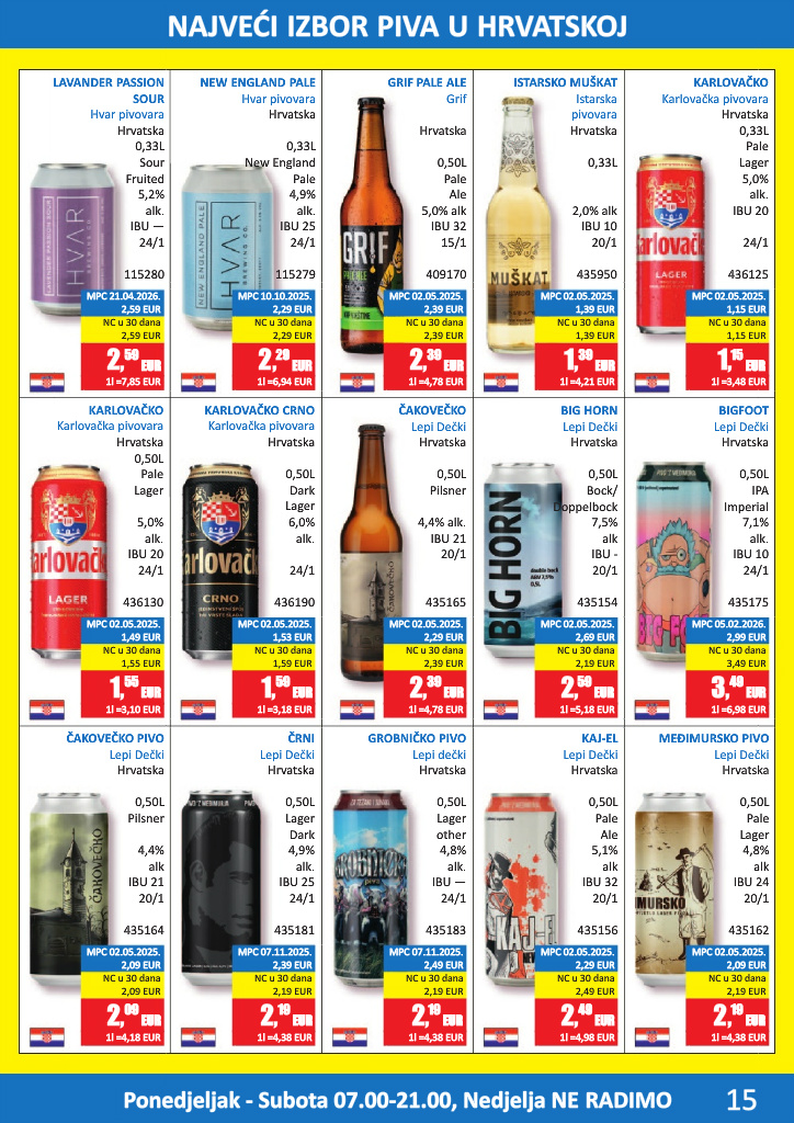 vrutak - Aktualni katalog Vrutak - Pivski katalog od ponedjeljka, 01.06.2026 do utorka, 30.06.2026 - page: 15