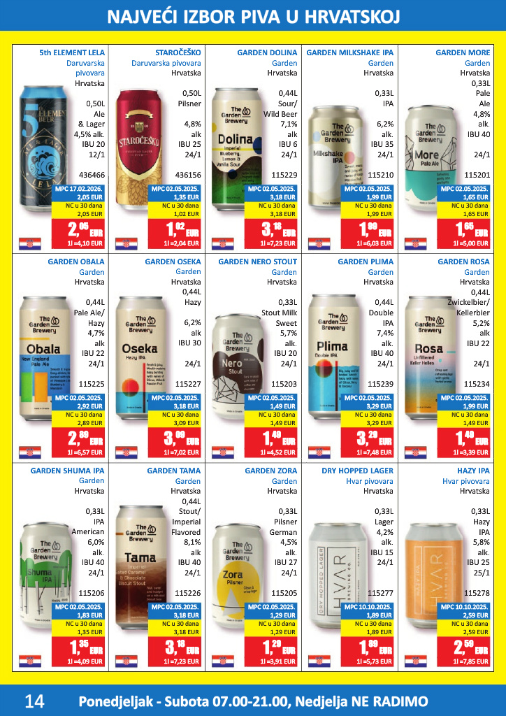 vrutak - Aktualni katalog Vrutak - Pivski katalog od ponedjeljka, 01.06.2026 do utorka, 30.06.2026 - page: 14