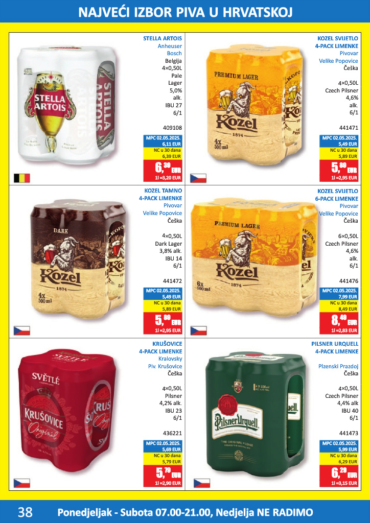 vrutak - Aktualni katalog Vrutak - Pivski katalog od ponedjeljka, 01.06.2026 do utorka, 30.06.2026 - page: 38