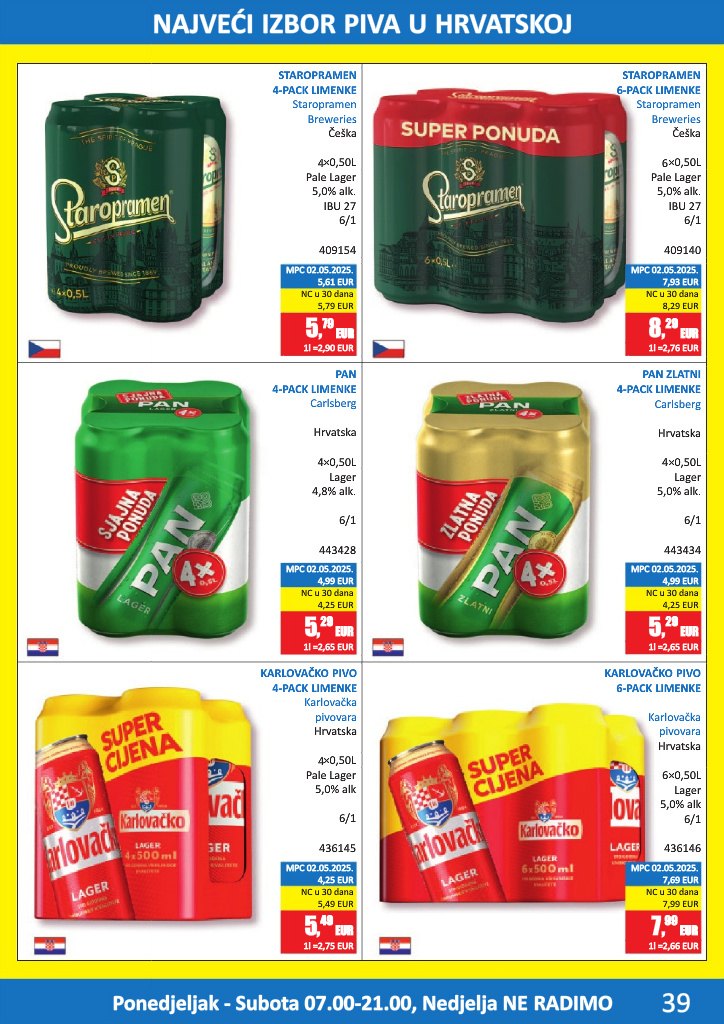 vrutak - Aktualni katalog Vrutak - Pivski katalog od ponedjeljka, 01.06.2026 do utorka, 30.06.2026 - page: 39