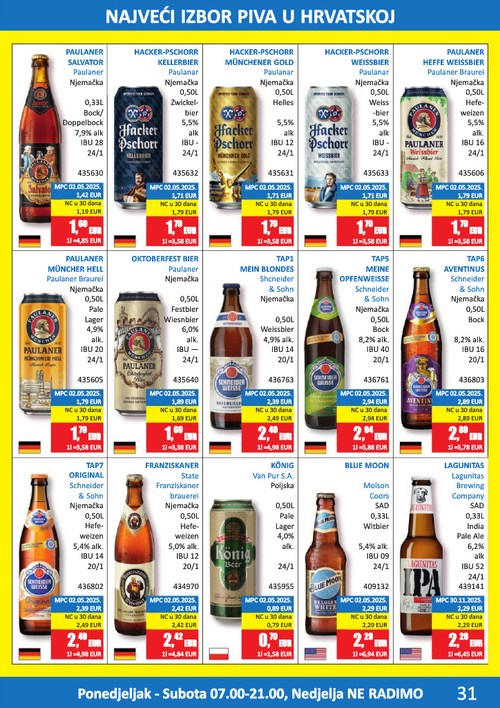 vrutak - Aktualni katalog Vrutak - Pivski katalog od ponedjeljka, 01.06.2026 do utorka, 30.06.2026 - page: 31
