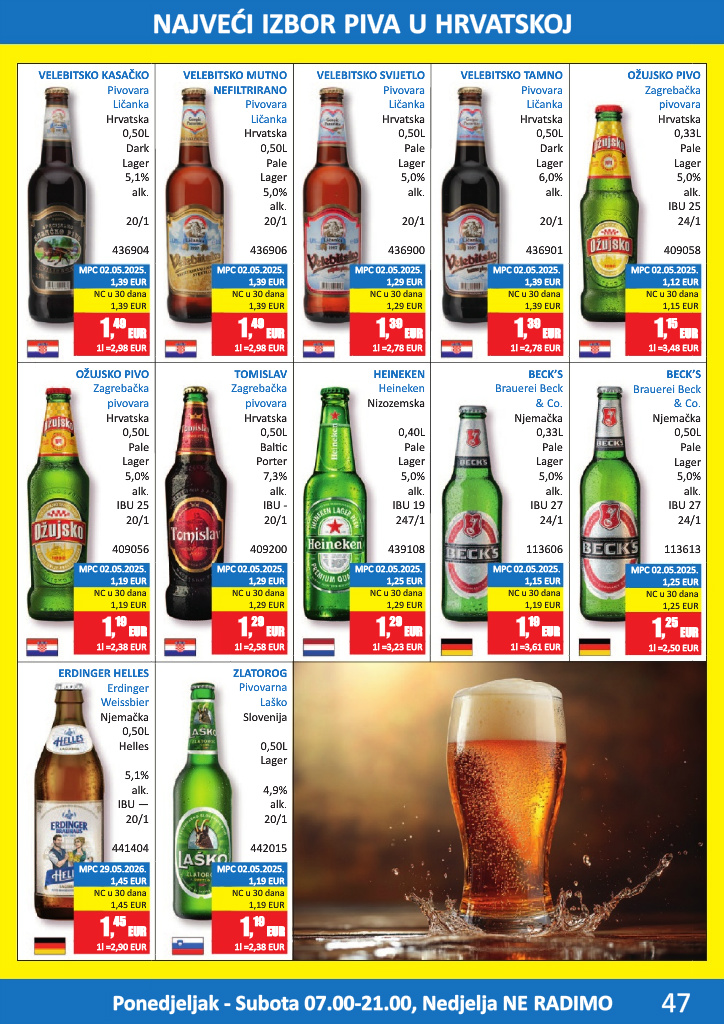 vrutak - Aktualni katalog Vrutak - Pivski katalog od ponedjeljka, 01.06.2026 do utorka, 30.06.2026 - page: 47