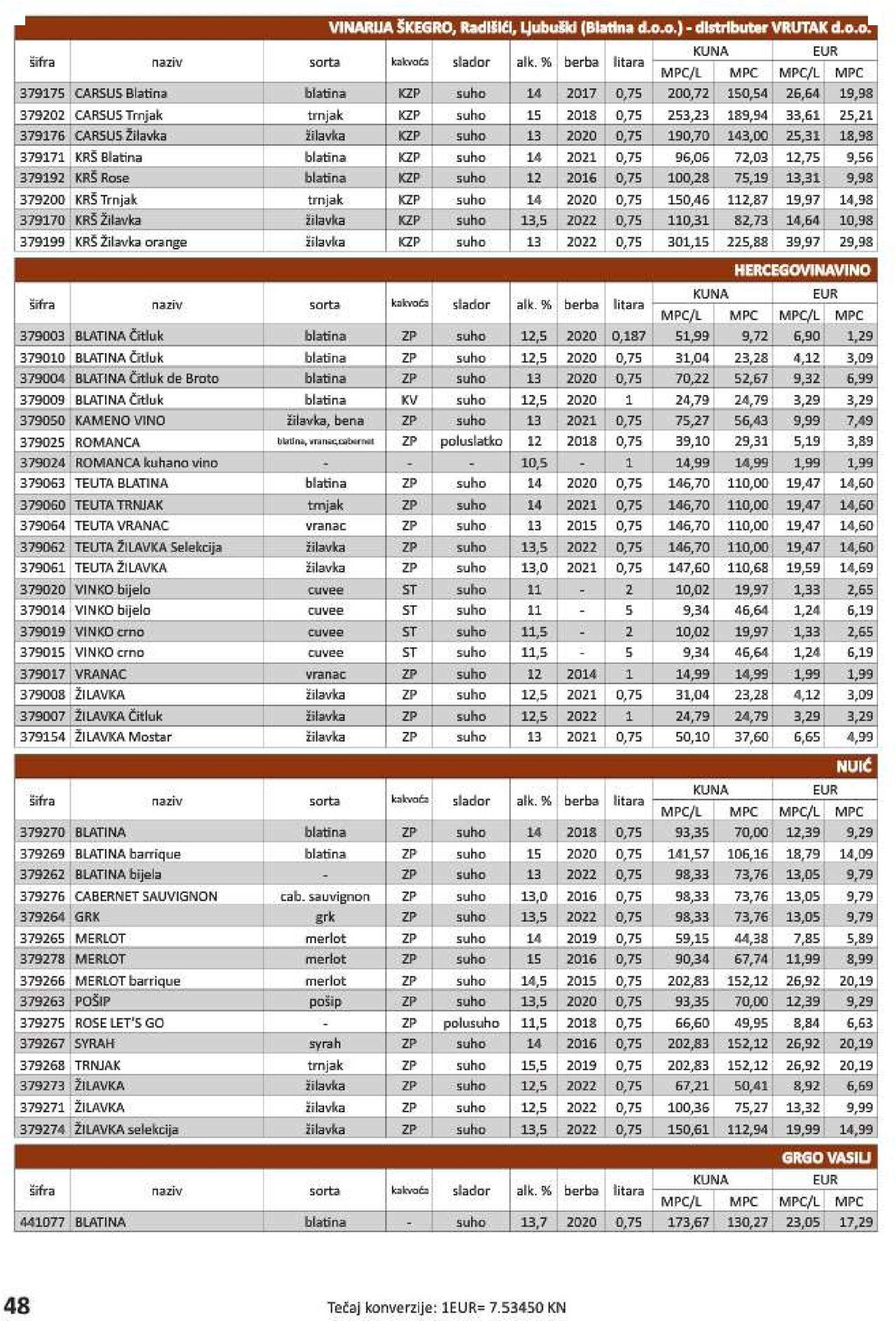vrutak - Katalog Vrutak novi 06.12.2023 - 30.11.2024 - page: 48 vrutak - Katalog Vrutak novi 06.12.2023 - 30.11.2024 - page: 48