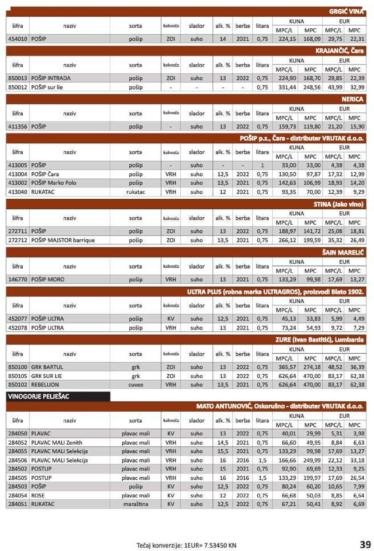 vrutak - Katalog Vrutak novi 06.12.2023 - 30.11.2024 - page: 39 vrutak - Katalog Vrutak novi 06.12.2023 - 30.11.2024 - page: 39