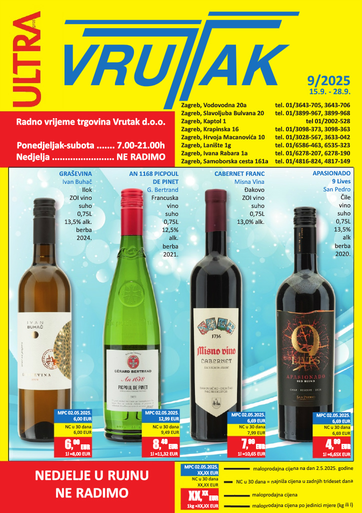 vrutak - Prelistajte katalog Vrutak, vrijedi od 15.09. do 28.09.