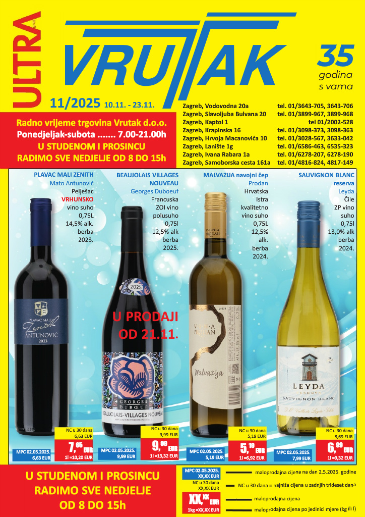 vrutak - Prelistajte katalog Vrutak, vrijedi od 10.11. do 23.11.