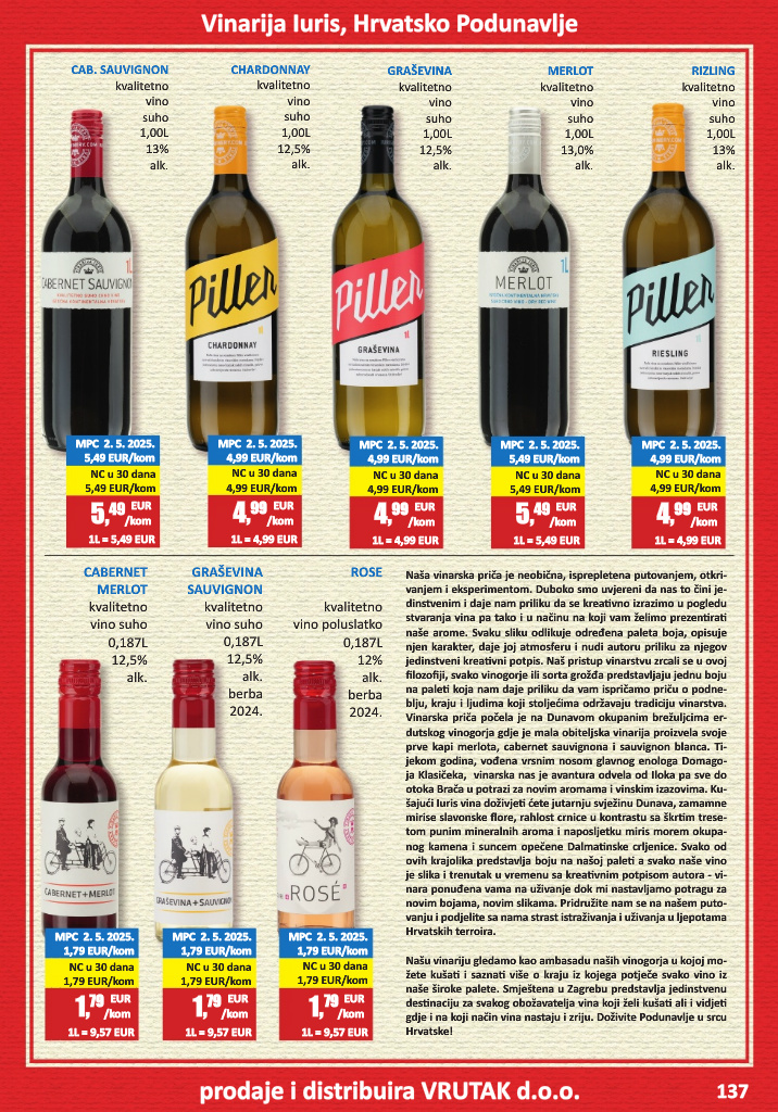 vrutak - Prelistajte katalog Vrutak - Vinski Katalog, vrijedi od 01.11. do 31.10. - page: 137