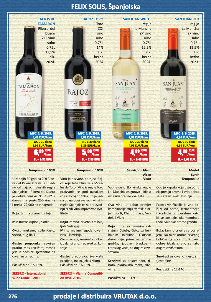 vrutak - Prelistajte katalog Vrutak - Vinski Katalog, vrijedi od 01.11. do 31.10. - page: 276