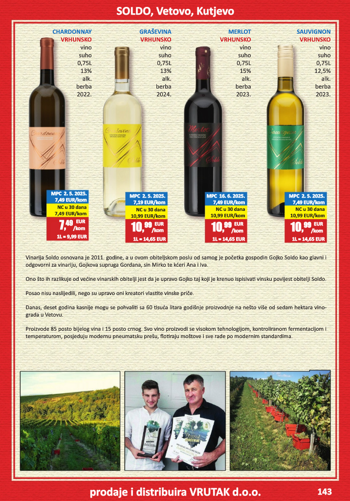 vrutak - Prelistajte katalog Vrutak - Vinski Katalog, vrijedi od 01.11. do 31.10. - page: 143