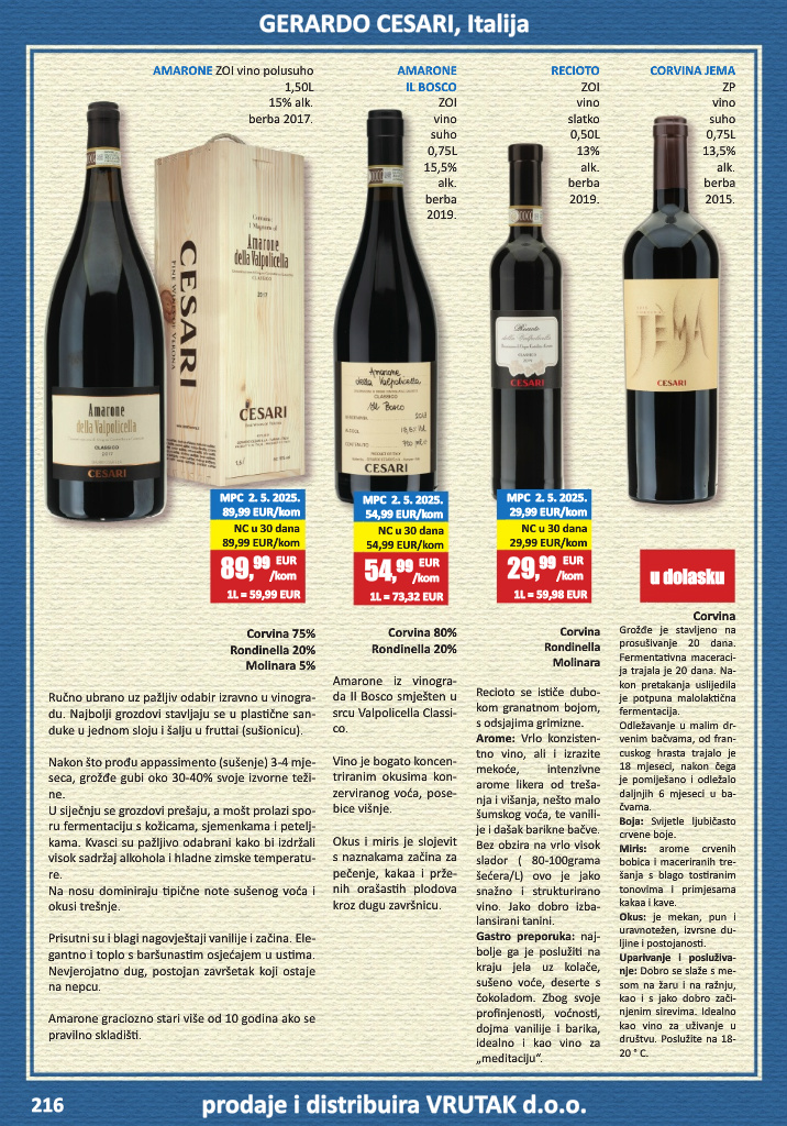 vrutak - Prelistajte katalog Vrutak - Vinski Katalog, vrijedi od 01.11. do 31.10. - page: 216