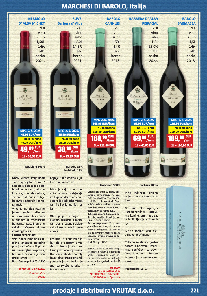 vrutak - Prelistajte katalog Vrutak - Vinski Katalog, vrijedi od 01.11. do 31.10. - page: 221