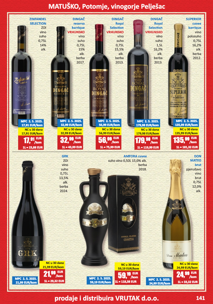 vrutak - Prelistajte katalog Vrutak - Vinski Katalog, vrijedi od 01.11. do 31.10. - page: 141