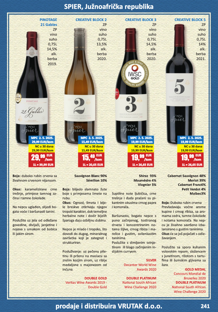 vrutak - Prelistajte katalog Vrutak - Vinski Katalog, vrijedi od 01.11. do 31.10. - page: 241