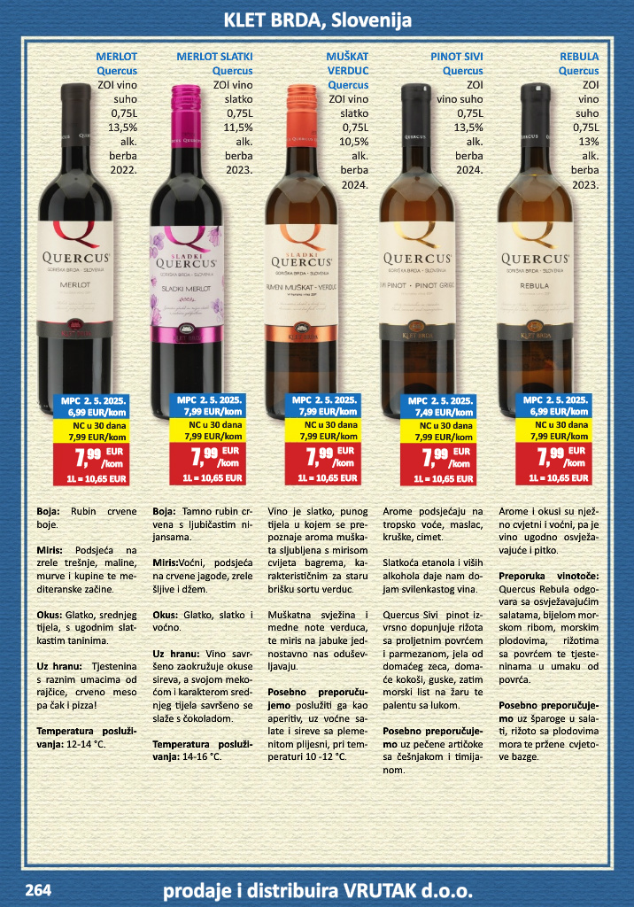 vrutak - Prelistajte katalog Vrutak - Vinski Katalog, vrijedi od 01.11. do 31.10. - page: 264
