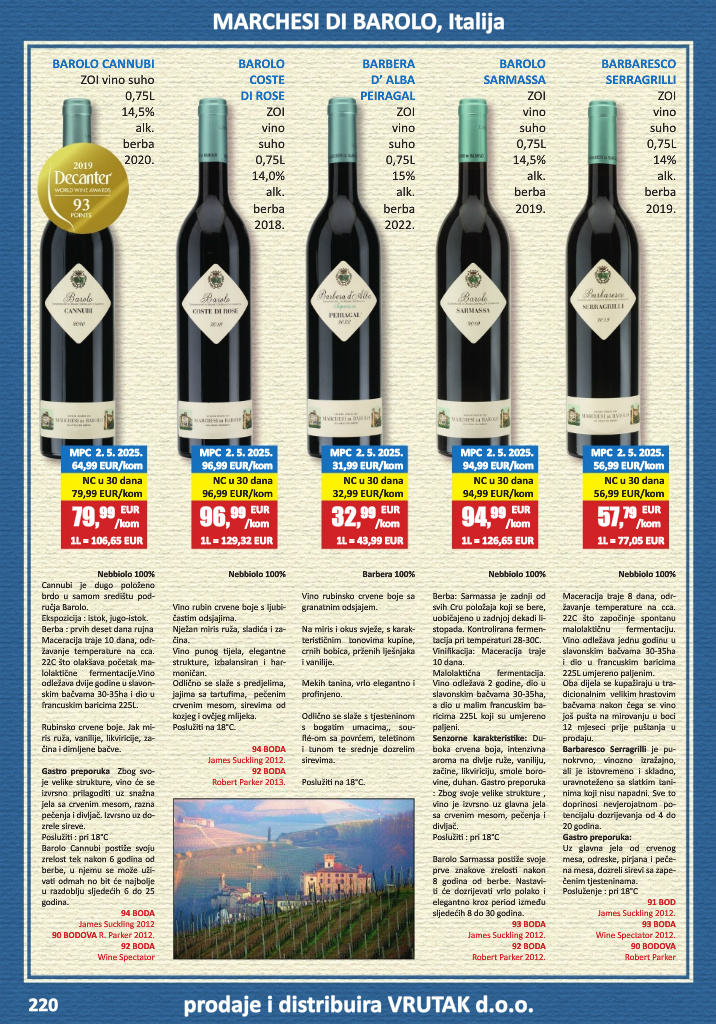 vrutak - Prelistajte katalog Vrutak - Vinski Katalog, vrijedi od 01.11. do 31.10. - page: 220