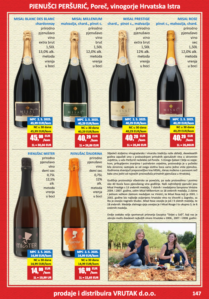 vrutak - Prelistajte katalog Vrutak - Vinski Katalog, vrijedi od 01.11. do 31.10. - page: 147