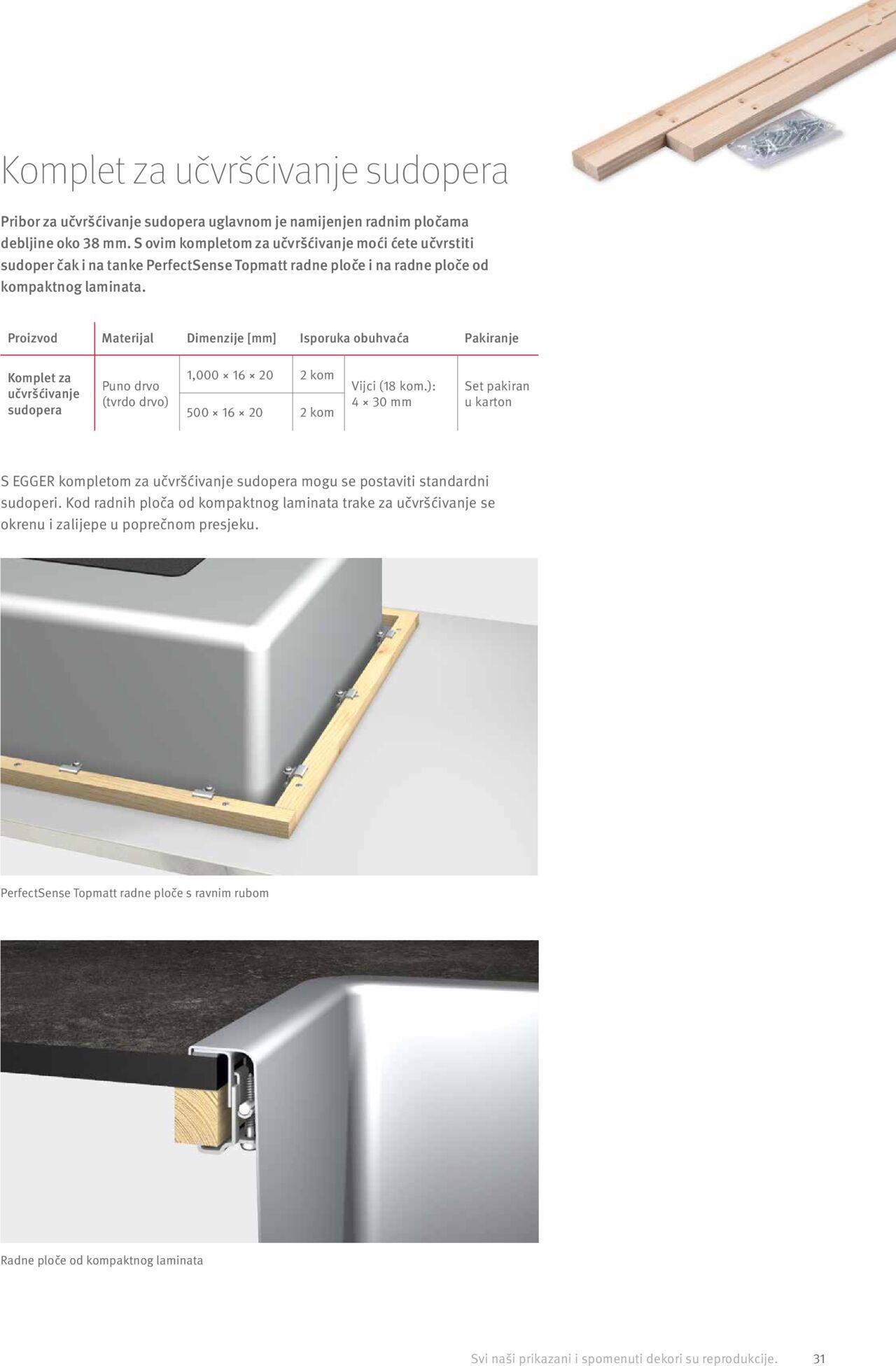 elgrad - Katalog Egger radne ploče - Upute za preradu i dodaci Elgrad novi od petka 01.04.2022 - page: 31 elgrad - Katalog Egger radne ploče - Upute za preradu i dodaci Elgrad novi od petka 01.04.2022 - page: 31