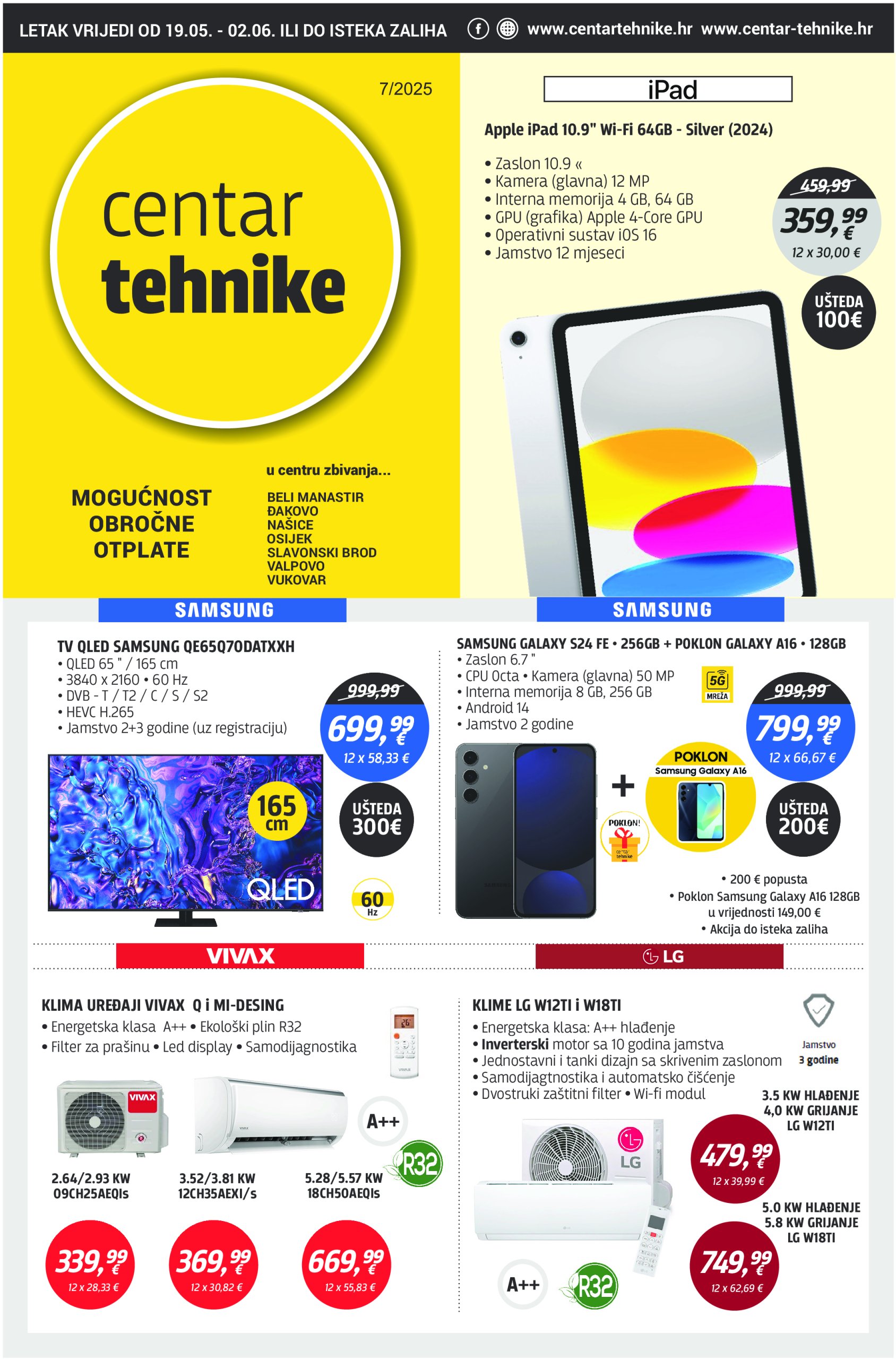 centar-tehnike - Prelistajte ovaj Centar tehnike katalog, vrijedi od 19.05. do 02.06. - page: 1