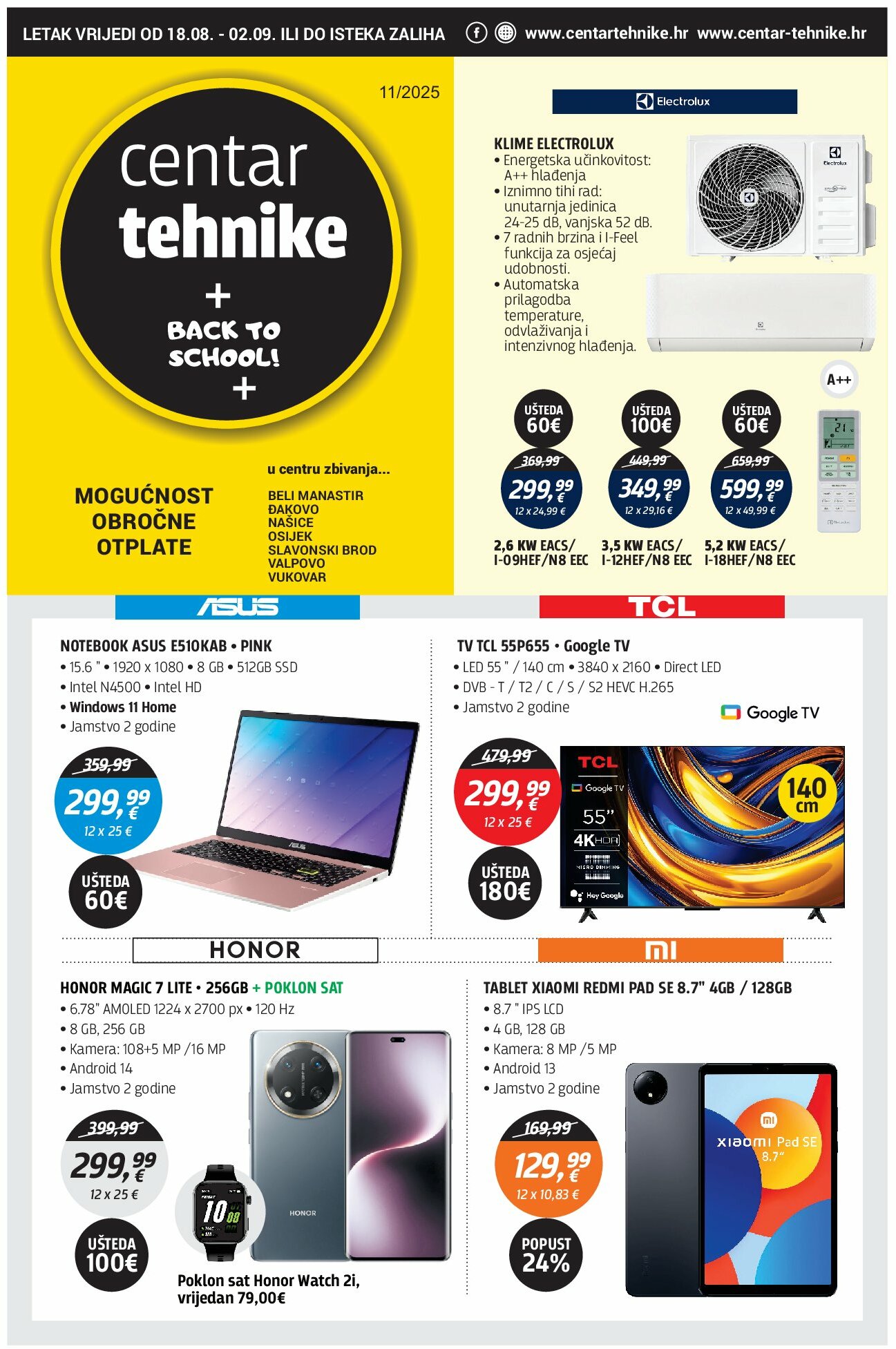 centar-tehnike - Prelistajte katalog Centar tehnike, vrijedi od 18.08. do 02.09.