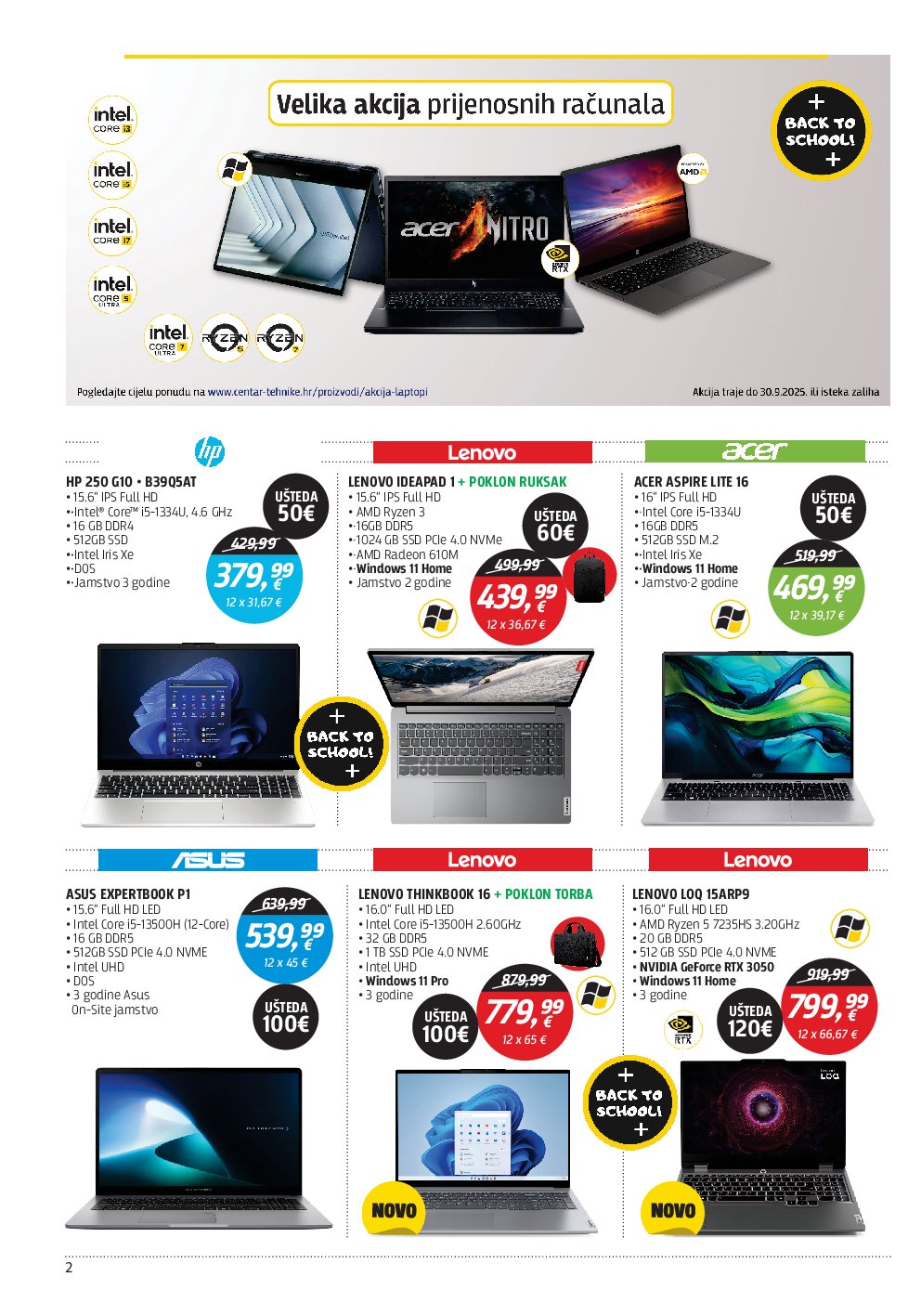 centar-tehnike - Prelistajte katalog Centar tehnike, vrijedi od 02.09. do 22.09. - page: 2