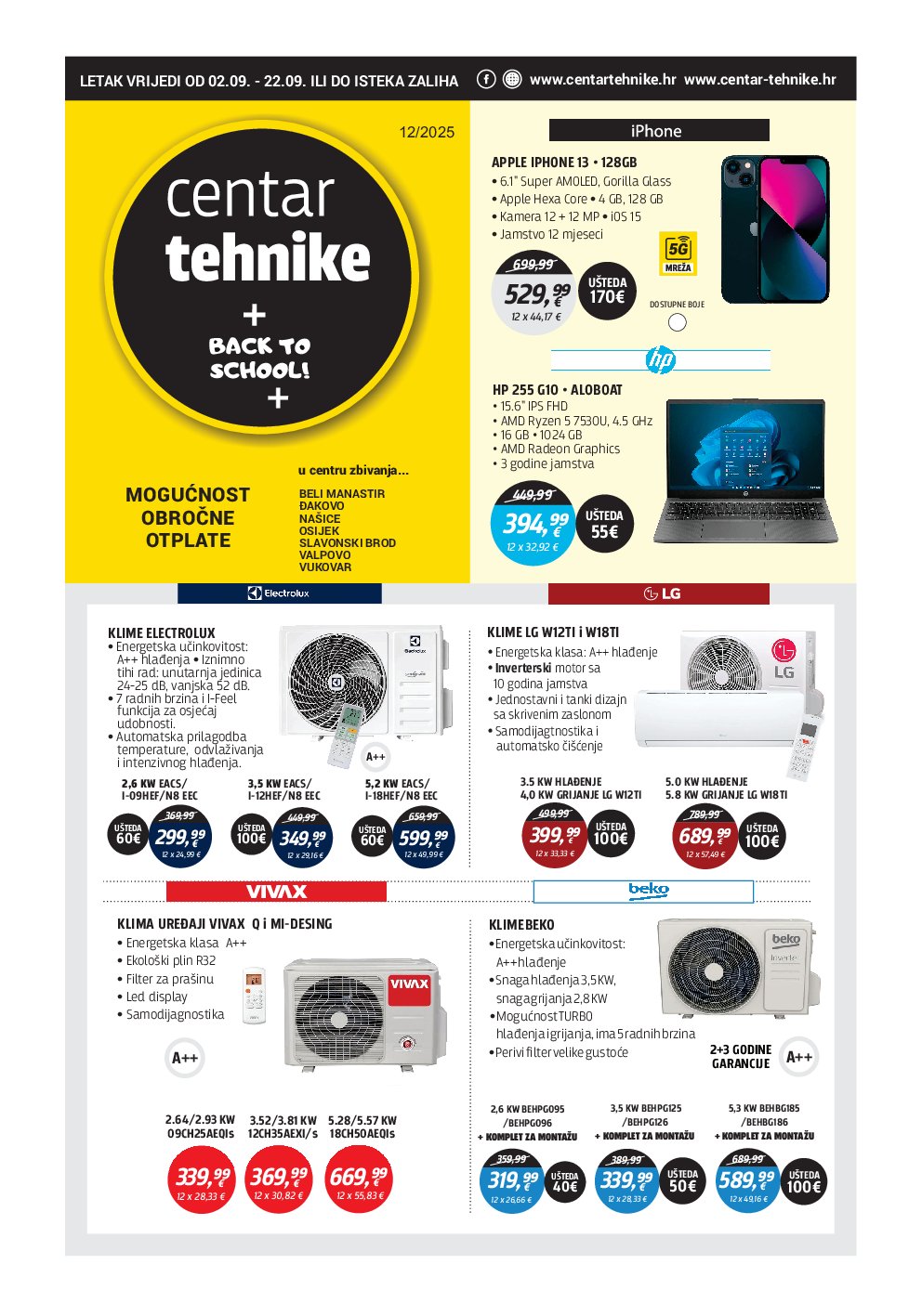 centar-tehnike - Prelistajte katalog Centar tehnike, vrijedi od 02.09. do 22.09.