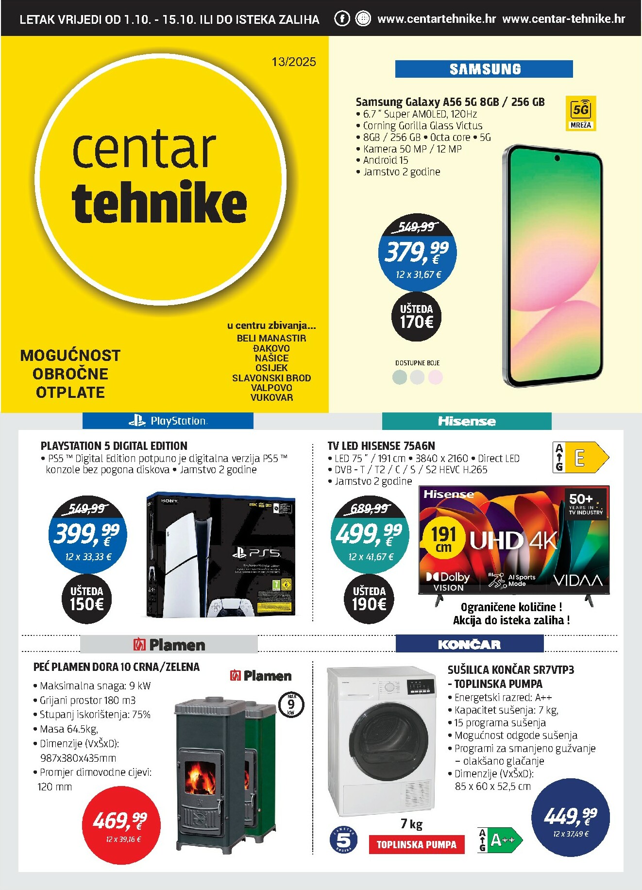 centar-tehnike - Prelistajte katalog Centar tehnike, vrijedi od 01.10. do 15.10.